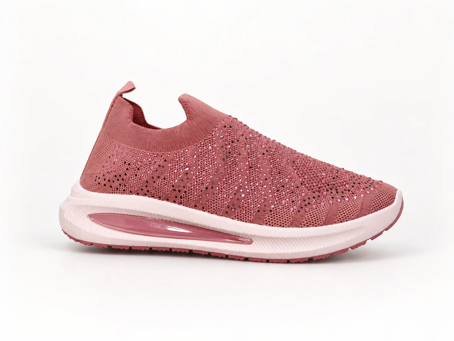 (AF4 PINK) Crystal Knit Sneaker - Pink