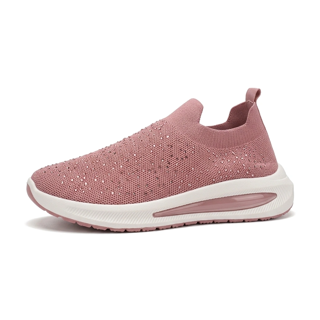 (AF22 PINK) Crystal Knit Sneaker - Pink