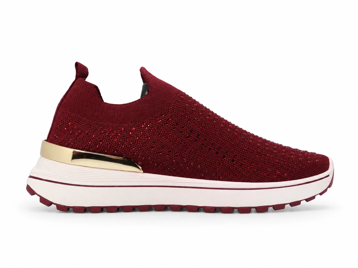 (N004 MR) Maroon Knit Sneaker