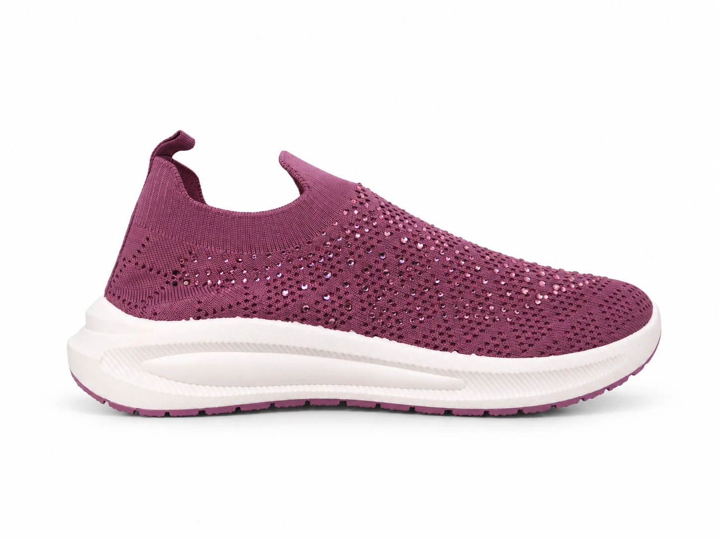(AF5 PR) Purple Crystal Knit Sneaker